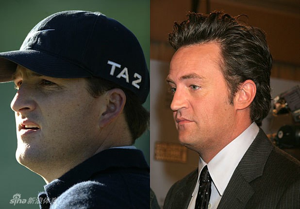 Golf thủ Casey Martin và nam diễn viên Matthew Perry